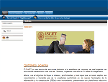 Tablet Screenshot of iscet.interface.es